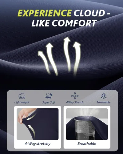 Vista 2 de Paquete de 4 leggings capri para mujer, pantalones capri de cintura alta, control de abdomen, pantalones de yoga con bolsillos, mallas de ciclismo