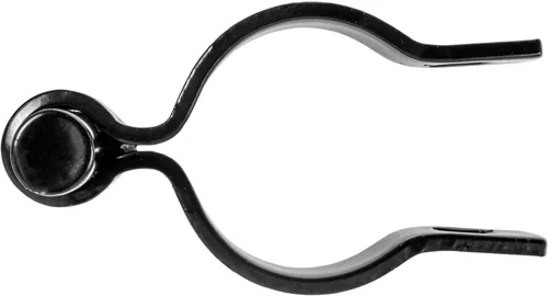 Vista 3 de Bisagra negra de poste de 1-7/8 pulgadas, uso para poste/tubería de 1-7/8 pulgadas de diámetro exterior, bisagra de puerta de enlace de cadena