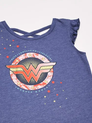 Vista 2 de DC Comics Wonder Woman Crossover 4 piezas Mix n' Match Shorts y Legging Set