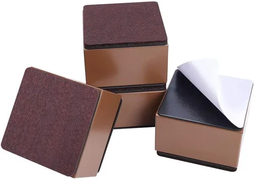 Vista 13 de Ezprotekt Elevadores de cama y muebles de 2 pulgadas, elevadores redondos pesados para sofá y sillas, ancho de 2.4 pulgadas, añade 2 pulgadas