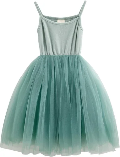 Vista 12 de Vestido de Tutú para Niñas Pequeñas, Vestido de Tul Sin Mangas, Estilo Princesa, Vestido de Fiesta de Verano Negro