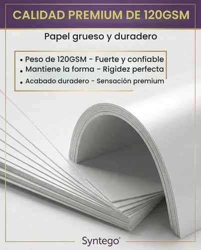 Vista 8 de 10 papel brillante A4 blanco nacarado de 4.23 oz/m² de doble cara apto