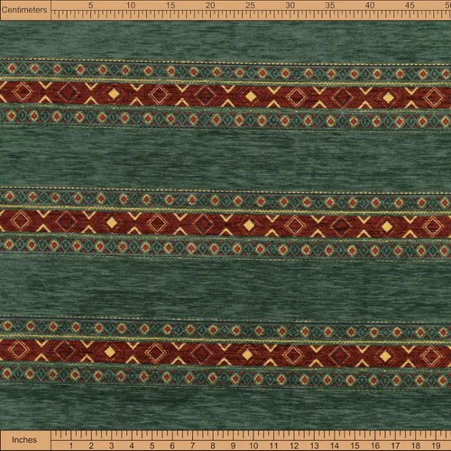 Vista 2 de Kilim - Tapiz de tela para tapicería Kilim bohemio tribal suroeste turco, marroquí, marroquí, mexicano, tela étnica por Yard Meter (1)