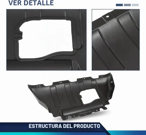 Vista 7 de PIT66 Protector contra salpicaduras de motor delantero compatible con Dodge Durango 2011-2024 / Jeep Grand Cherokee Summit 2021 55079191AE