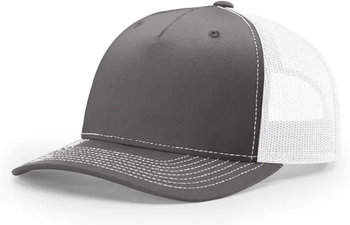 Vista 5 de Richardson 112 - Gorra de camionero de 5 paneles de alta calidad, ajustable, gorra Richardson en blanco estructurada Bark Duck Camo / Marrón