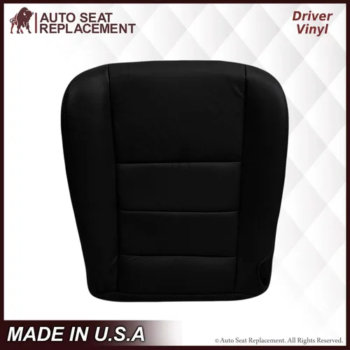 Vista 3 de 2003 2004 2005 2006 2007 Ford F250 F350 Lariat Funda de Asiento de Cuero Sintético Reemplazo, Fundas de Asiento de Vinilo para Ford F250 F350 Negro