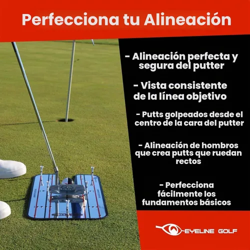 Vista 4 de Genuine EyeLine Golf Alignment Putting Mirror - Top Training Aid on the PGA Tour - See Rapid Improvement - Helps Beginner, Junior, and Scratch