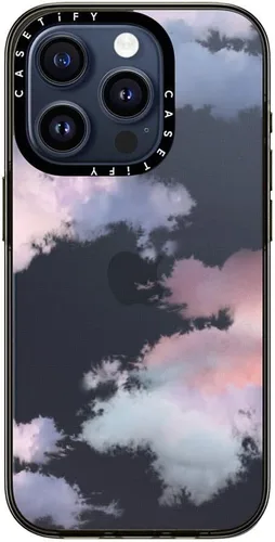Vista 2 de CASETiFY Impact - Funda para iPhone 12 Pro Max, color negro transparente