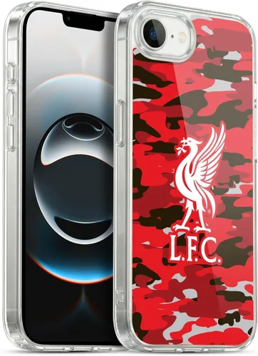 Vista 145 de Head Case Designs Funda de gel con licencia oficial del Liverpool Football Club Away Colourways Crest Camou [protección de grado militar] compatible