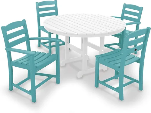Vista 6 de POLYWOOD® La Casa Café - Juego de comedor, gris pizarra Pizarra gris