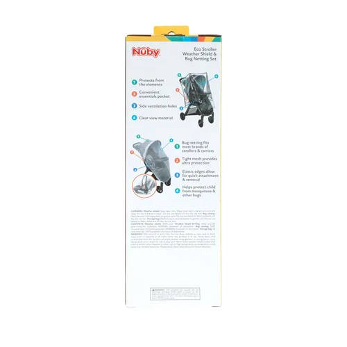 Vista 7 de Nuby Eco Friendly - Juego de protección contra la intemperie y red para insectos