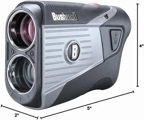 Vista 8 de Bushnell Tour V5 Golf Telémetro láser, Pinseeker, Visual JOLT, BITE Magnetic Mount, Next Level Clarity and Brightness, modelo sin pendiente