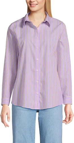 Vista 23 de Lands' End - Camisa de manga larga de cordón Pinwale para mujer