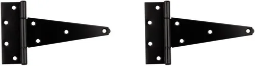 Vista 3 de National Hardware Bisagras en T extra pesadas N129-213 V286 en color negro, paquete de 2