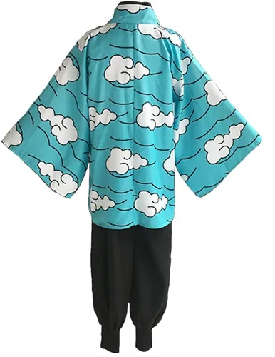 Vista 2 de Disfraces de cosplay de anime Tanjirou Kamado Blue Cloud Kimono fiesta de Halloween