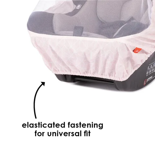 Vista 6 de Diono Funda para asiento de automóvil infantil, toldo universal de protección contra la intemperie para bebé, ajustable y transpirable con red