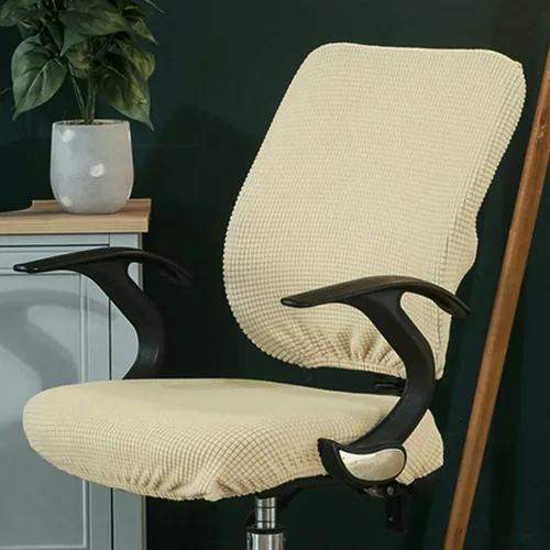 Vista 8 de Sunnyway Funda elástica para asiento de silla de oficina, extraíble y elástica, funda de asiento para silla de computadora, de elastano, lavable