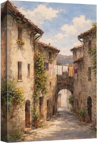 Vista 34 de wall26 Prado con álamos por Claude Monet - Arte moderno impresionista, arte en lienzo para el hogar, 12 x 18 pulgadas