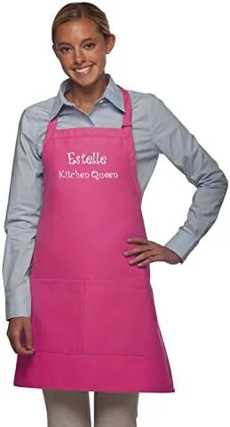 Vista 3 de THE APRONPLACE Personalized Apron Embroidered Add Your Own Text, 2 Lines