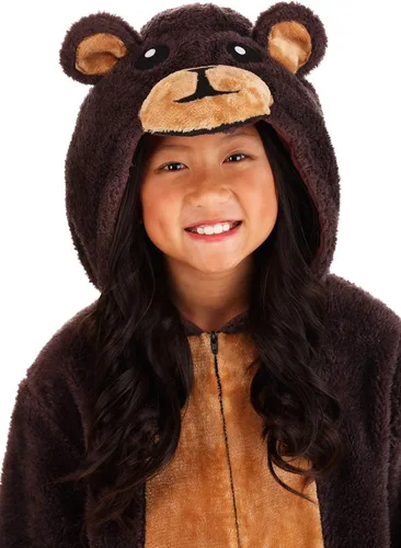 Vista 3 de Disfraz de oso marrón para niños, Marrón