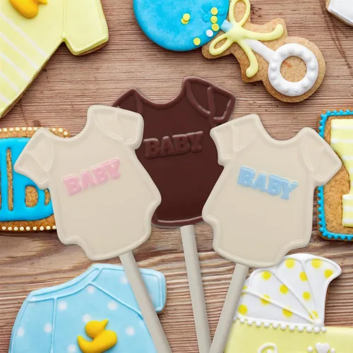 Vista 5 de Cybrtrayd Baby Outfit Lollipop - Molde de caramelo de chocolate