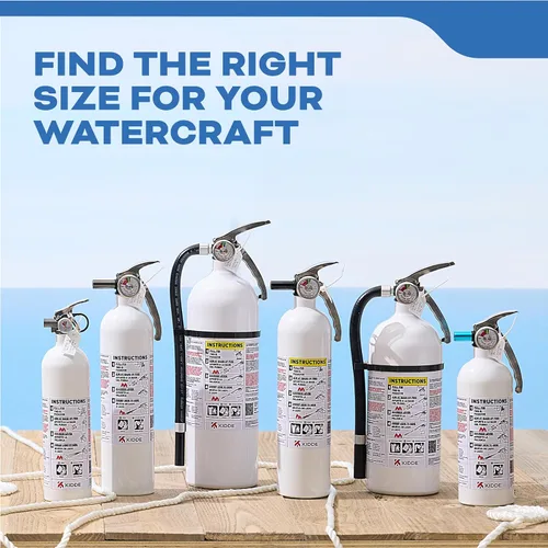 Vista 16 de Kidde Extintor de Incendios para Barcos, de Uso Único 5BC Coast Guard Approved Personal Watercraft Extinguisher, Very Small Liquids/Gases &