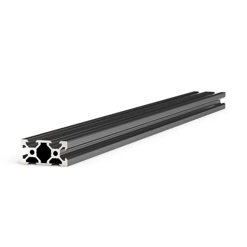 Vista 3 de Perfil de extrusión de aluminio 2040 2 Uds. 2 unids estándar europeo anodizado negro V tipo riel lineal para impresora 3D, longitud 27.559 in