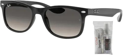Vista 2 de Ray-Ban Junior New Wayfarer RJ9052S - Gafas de sol cuadradas para niños y niñas + paquete con kit de gafas iWear de diseñador