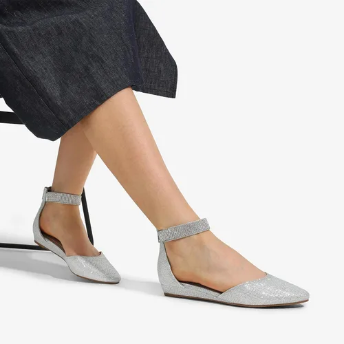Vista 5 de Dream Pairs - Zapatos de plataforma baja con correa en el tobillo para mujer