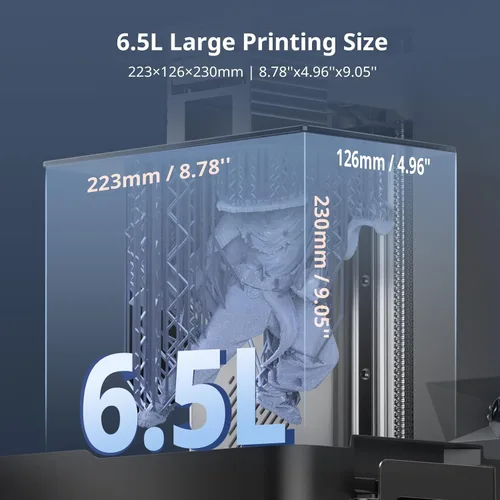 Vista 6 de ANYCUBIC Photon P1 Impresora 3D de resina, alta precisión de 14 K con LighTurbo 4.0, tornillo de bola industrial máxima estabilidad para Prosumer