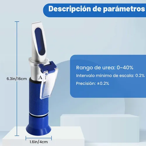 Vista 2 de Refractómetro DEF 0-40% AdBlue Concentración de Urea de Fluido de Escape Diesel Refractómetro Portátil con ATC para Diesel Automotriz, Hecho
