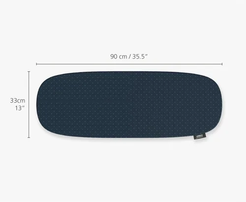 Vista 4 de Joseph Joseph Pocket Plus - Tabla de planchar compacta plegable para ahorrar espacio con soporte para plancha y montaje en pared, Azul/Negro