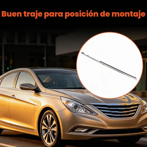 Vista 4 de labwork Reemplazo de moldura cromada del lado del pasajero delantero derecho para Hyundai Sonata 2011 2012 2013 2014