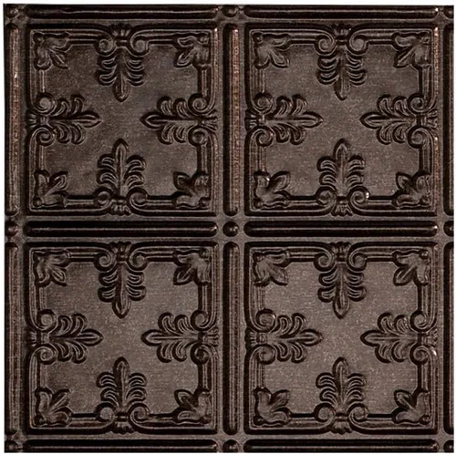 Vista 27 de FASÄDE - Panel adhesivo para techo de vinilo decorativo con estilo/patrón tradicional de 2 x 4 pies en plata entrecruzada (paquete de 5)
