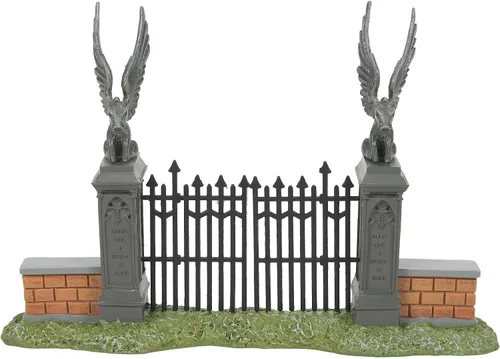 Vista 3 de Department 56 Harry Potter Village Accessories Hogwart's Gate Figurilla, 4.75 pulgadas, multicolor