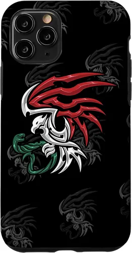 Vista 29 de Bandera de México - Funda estilo tribal del escudo de armas mexicano para iPhone 17
