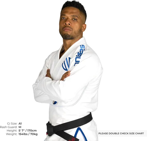 Vista 2 de Sanabul Essentials V.2 Ultra Light BJJ Jiu Jitsu Gi (ver guía especial de tallas)