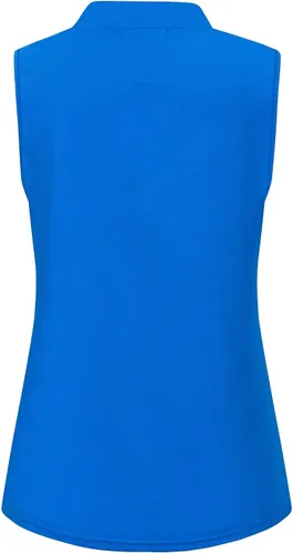 Vista 2 de Polo de golf sin mangas para mujer, camisetas deportivas ligeras para tenis