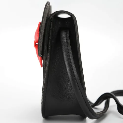 Vista 3 de Ondeam Little Mouse - Bolso cruzado con lazo para la oreja bolso de hombro de poliuretano para niños y niñas