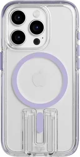 Vista 22 de Tech21 Evo Crystal Kick - Funda para iPhone 15 Pro, compatible con MagSafe, funda de protección contra impactos, color blanco