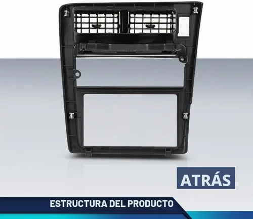 Vista 7 de PIT66 Bisel de radio para salpicadero compatible con Toyota Tacoma 1995 1996 1997, bisel de panel de tablero de instrumentos de plástico ABS negro