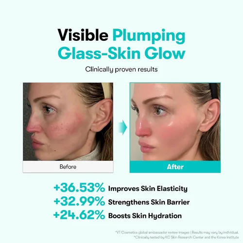 Vista 5 de VT COSMETICS PDRN 100 Essence, suero de brillo intensivo, 100,000 ppm PDRN vegano, restauración de la piel y relleno, hidratante e hidratante