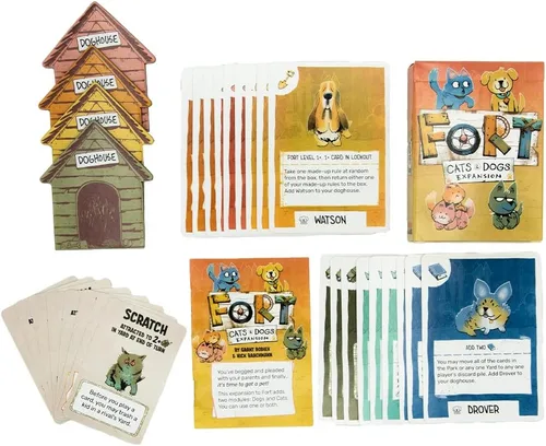 Vista 2 de Leder Games Fort: Expansión de gatos y perros