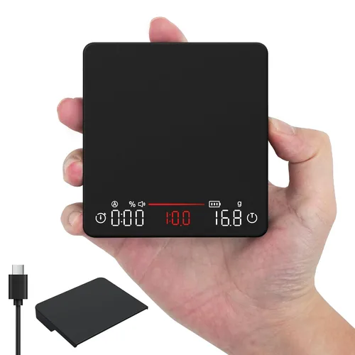 Vista 11 de Báscula de café BUCANIM 0.004 oz temporizador de precisión USB-C recargable