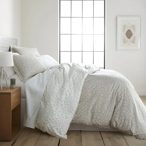 Vista 47 de Southshore Fine Linens - Juego de fundas para edredón de gran tamaño, 3 piezas 22 - Boho Paisley Azul Ceniza