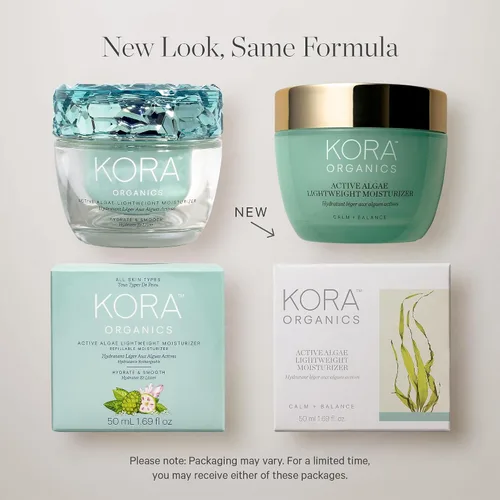 Vista 8 de KORA Organics Active Algae - Hidratante ligero, crema facial hidratante, hidratante facial calmante para hombres y mujeres, certificado orgánico