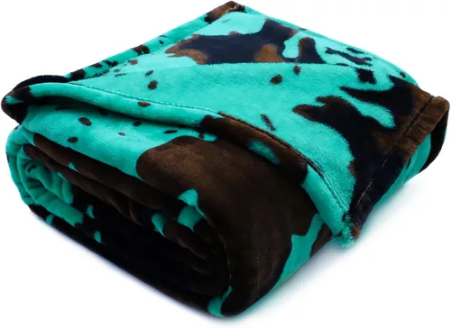 Vista 28 de Manta de vaca para niños de 40 x 50 pulgadas, ropa de cama de forro polar ultrasuave para niños y niñas, manta ligera para cochecito de bebé, bonita