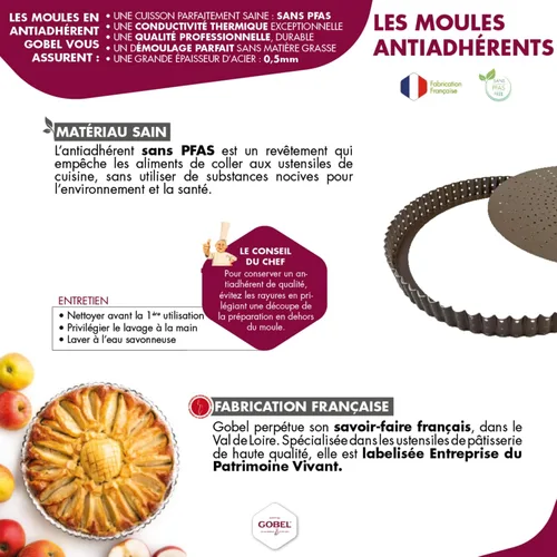Vista 8 de Gobel - Non-Stick 20 Small Madeleines Baking Sheet - 15.6 in x 4.9 in x 0.5 in - Made in France