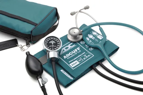 Vista 11 de ADC Pro Combo 3 - Kit de estetoscopio Adscope 603 para esfigmomanómetro profesional Includes 2-piece Adcuff, Adult, Black (fits limbs 23-40cm)
