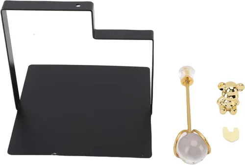 Vista 7 de Servilletas de mesa, moderno dispensador de servilletas planas para cocina, cocina, decoración del hogar de la granja (negro)